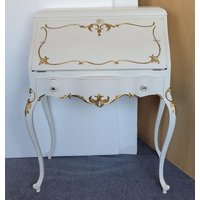 Sekretär Schreibtisch Damensekretär Shabby Vintage Weiß Barock Rokoko Sekretär Schreibtisch Damensekretär Shabby Vintage Weiß Barock Rokoko von shabbyantik