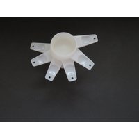 1970Er Jahre Tupperware Messbecher - Komplettes 6Er-Set Weißer Retro-Messbecher Aus Kunststoff von shabbyshopgirls