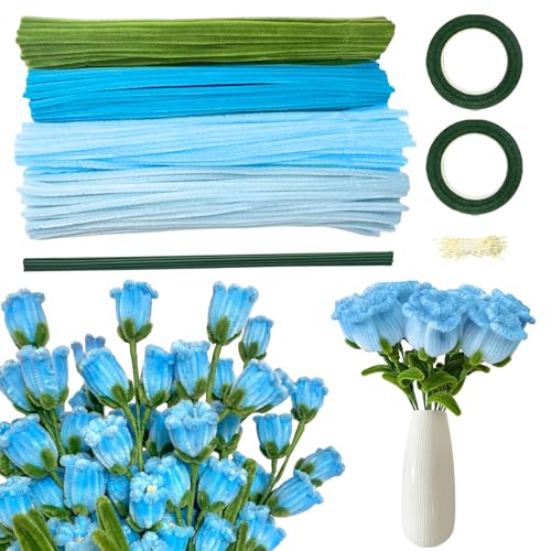 shallyong Pfeifenreiniger zum Basteln, 400 Stück Pfeifenputzer Blau zum Chenilledraht, Pfeifenputzer Blumen Set, Pfeifenreinigern, Basteln Erwachsene, für Blumenstrauß DIY Dekorationen shallyong Pfeifenreiniger zum Basteln, 400 Stück Pfeifenputzer Blau zum Chenilledraht, Pfeifenputzer Blumen Set, Pfeifenreinigern, Basteln Erwachsene, für Blumenstrauß DIY Dekorationen von shallyong
