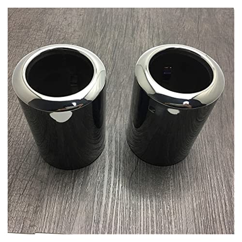 Auspuff Sound Booster Endrohrabdeckung Aus Edelstahl Für Mazda 3 6 Für Atenza Für Axela CX-3 2016 2017 2018 CX-5 Heckendrohr Auspuffblende Endrohr Schalldämpfer (Farbe : 2PCS Tungsten Black) von shanlulu