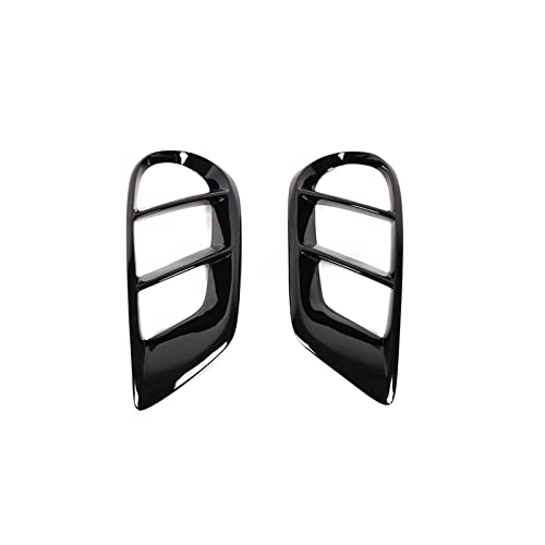 Auspuff Sound Booster Kohlefaser/ABS Auto Frontstoßstange Air Vent Outlet Cover Trim Grill Für Mercedes Für Benz C-Klasse W205 Sport C43 AMG 2015-2019 Endrohr Schalldämpfer (Farbe : S) von shanlulu