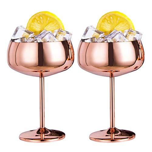 shanpu Kupfer Coupe Champagner GläSer Set Von 2 Edelstahl Vintage Glas von shanpu