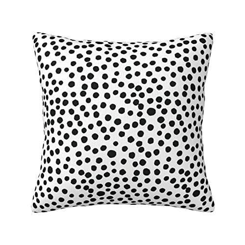 Throw Kissenbezüge 45X45Cm Schwarz-Weiß-Punkt Kopfkissenbezug Dekorativen Kissen-Hülle Quadrat Zierkissenbezüge Für Büro, Garten, Sofa von shanxinanuozhengshangmaoyouxiangongsi