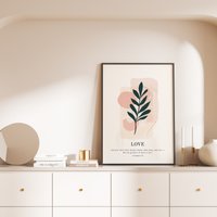 Liebesdruck, Liebeswandkunst, Christlicher Druck, Bibelvers Kunstdruck, Christliche Wandkunst, Geschenke, Valentinstag von sharmilajoy