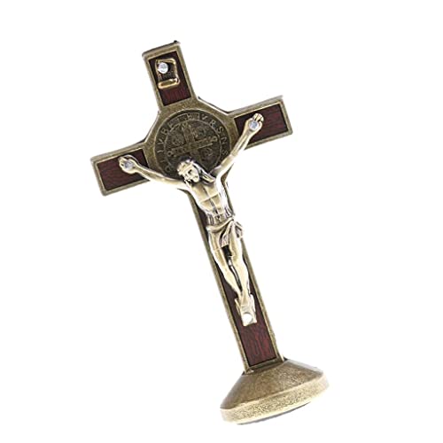 sharprepublic Kruzifix Jesus Christus Kreuz Statue Figur Für Auto Nach Hause Kapelle Dekor - Bronze von sharprepublic