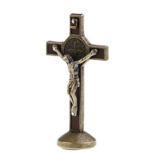 sharprepublic Kruzifix Jesus Christus Kreuz Statue Figur Für Auto Nach Hause Kapelle Dekor - Bronze von sharprepublic