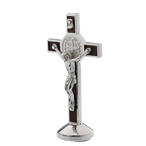 sharprepublic Kruzifix Jesus Christus Kreuz Statue Figur Für Auto Nach Hause Kapelle Dekor - Silber von sharprepublic