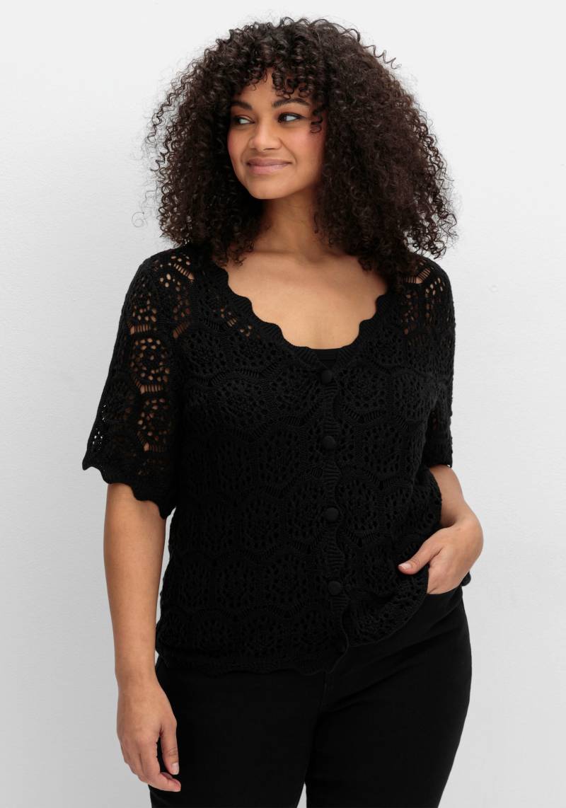 Ajourstrickjacke Ajourstrickjacke von sheego by Joe Browns