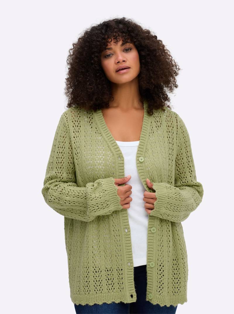 Ajourstrickjacke Ajourstrickjacke von sheego