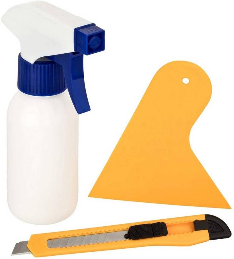 shelfmade Fensterfolie Montage Set für Fensterfolie inkl. Zerstäuber, Schieber und Cutter von shelfmade