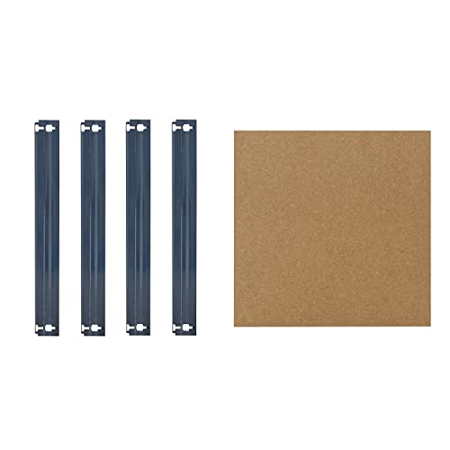 shelfplaza® Home 30x30cm Fachboden-Set komplett für Steckregale in blau/HDF-Fachboden/zusätzliche Fachböden für Schwerlastregale von shelfplaza