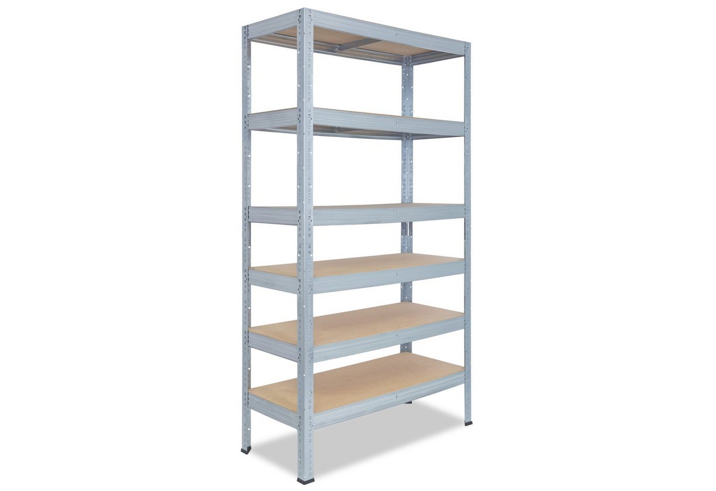 shelfplaza Schwerlastregal PROFI, 200x60x40cm verzinkt, Metallregal 6 Böden mit je 166kg Tragkraft, als Kellerregal, Garagenregal, Werkstattregal & Regal Lagerregal, Steckregal Metall Regale von shelfplaza