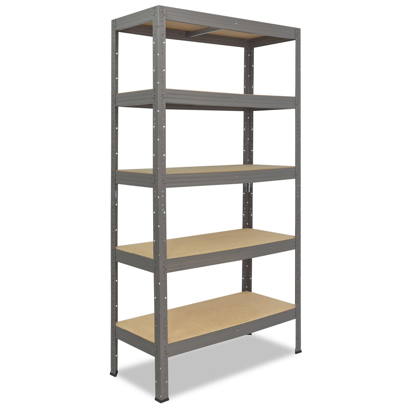 shelfplaza Schwerlastregal PROFI, 200x70x50cm grau, Metallregal 5 Böden mit je 200kg Tragkraft, als Kellerregal, Garagenregal, Werkstattregal & Regal Lagerregal, Steckregal Metall Regale von shelfplaza