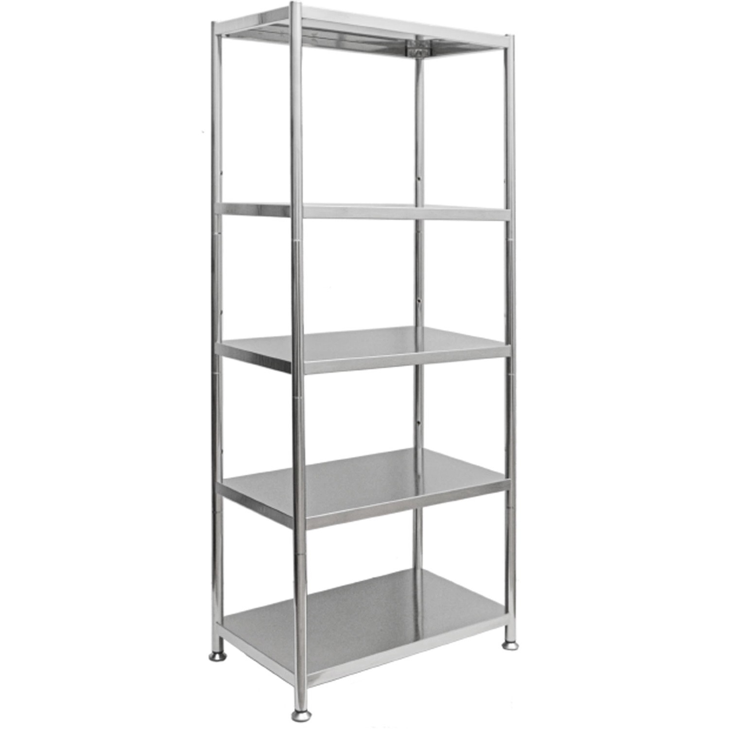 shelfr Schwerlast Edelstahl Regal mit 5 Ebenen 61 x 36 x 145 cm bis 60kg shelfr Schwerlast Edelstahl Regal mit 5 Ebenen 61 x 36 x 145 cm bis 60kg von shelfr