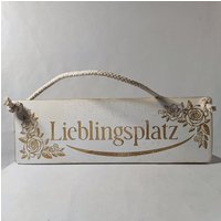 Wunschtext Lieblingsplatz Holzschild - Dekoratives Wandbild Für Ihr Zuhause von shelovesitde