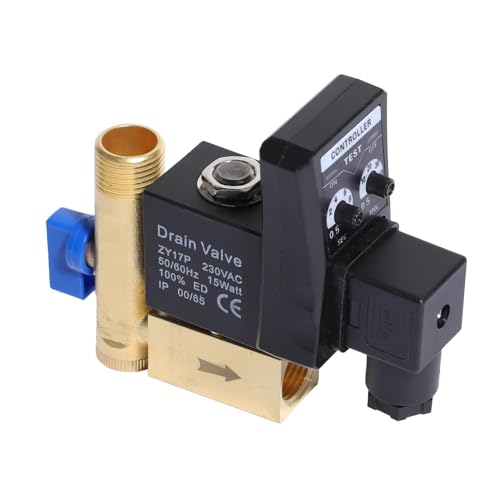 Shengbowi Automatisches Ablassventil Pneumatische Regelventile G1 2 DN15 Elektronisches Zeitgesteuertes Ablassventil für Kondensatmanagement des Luftkompressors Digitaler Regler Messing Lufttank Wasse Shengbowi Automatisches Ablassventil Pneumatische Regelventile G1 2 DN15 Elektronisches Zeitgesteuertes Ablassventil für Kondensatmanagement des Luftkompressors Digitaler Regler Messing Lufttank Wasse von shengbowi
