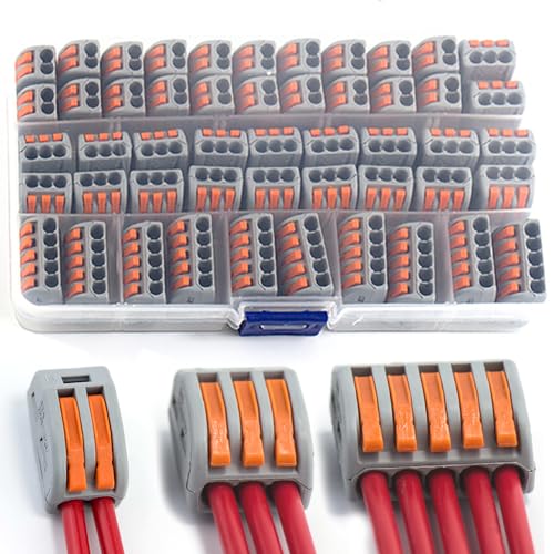 Shengbowi Wire Push Cable Connectors Kompaktes Drahtsortiment Pack, das elektrische feste Litzen flexible Drähte Hebel Klemmenblock Leiter verbindet von shengbowi