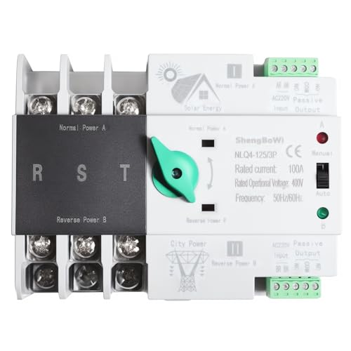 shengbowi 3P Dual Power Automatic Transfer Switch 100A AC220V Umschalter Silberkontakte Backup-Stromversorgungsschalter Millisekundenschaltkreis Schneller Controller shengbowi 3P Dual Power Automatic Transfer Switch 100A AC220V Umschalter Silberkontakte Backup-Stromversorgungsschalter Millisekundenschaltkreis Schneller Controller von shengbowi