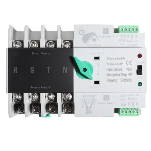 shengbowi 4P Dual Power Automatic Transfer Switch 100A AC220V Umschalter Silberkontakte Backup-Stromversorgungsschalter Millisekundenschaltkreis Schneller Controller shengbowi 4P Dual Power Automatic Transfer Switch 100A AC220V Umschalter Silberkontakte Backup-Stromversorgungsschalter Millisekundenschaltkreis Schneller Controller von shengbowi
