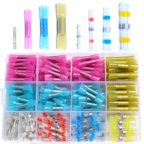 shengbowi Heat Shrink Wire Butt Kit Electrical Splice Insulation Terminals Insulated Seal Wire Connectors Waterproof Solder Butt Crimp von shengbowi