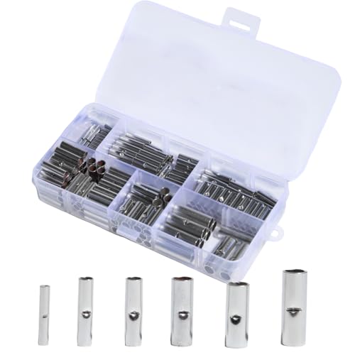 shengbowi Nicht isolierte Stoßverbinder Kit AWG24-8 Elektrischer Crimpdraht-Stoßspleiß Unisolierte Verdrahtungsklemmen von shengbowi