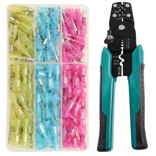 shengbowi Schrumpf-Bullet-Steckverbinder-Kit Weibliche und männliche Stoßklemmen Isoliert Wasserdicht Elektrische Marine Crimp Automotive Wire Splice Kits Sortiment 22-10AWG Boot Stereo Industrieausr shengbowi Schrumpf-Bullet-Steckverbinder-Kit Weibliche und männliche Stoßklemmen Isoliert Wasserdicht Elektrische Marine Crimp Automotive Wire Splice Kits Sortiment 22-10AWG Boot Stereo Industrieausr von shengbowi