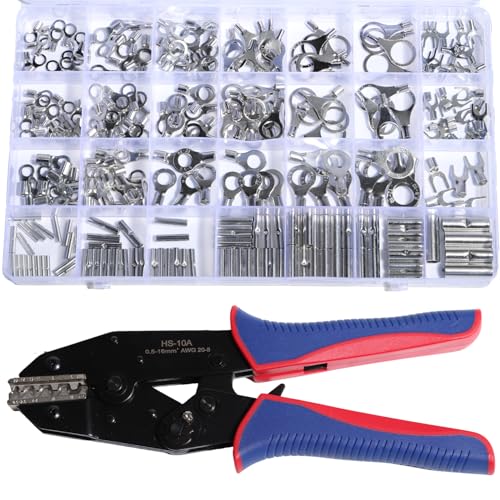 shengbowi nicht isolierte Steckverbinder Kit Crimper Elektrischer Ring Butt Fork Crimp Terminals Kabel Verzinnte Drahtschuhe Crimpwerkzeug Sortimentssatz shengbowi nicht isolierte Steckverbinder Kit Crimper Elektrischer Ring Butt Fork Crimp Terminals Kabel Verzinnte Drahtschuhe Crimpwerkzeug Sortimentssatz von shengbowi