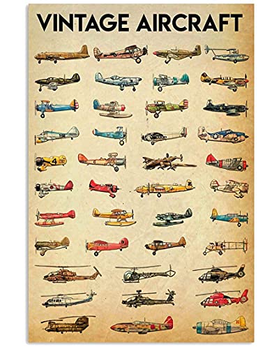 Flugzeug Wissen Metall Blechschild Vintage Flugzeug Chart Poster Luftfahrt Garage Fahrzeug Club Wanddekoration Plaque 8x12 Zoll von shenguang