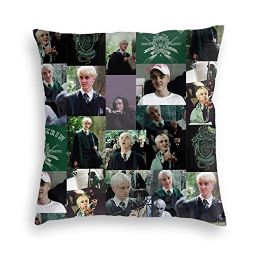 shenguang Draco-Malfoy Kissen Kissenbezüge Dekorative Samtkissen Kissenbezüge für Sofa Home Decor 18 X 18 von shenguang