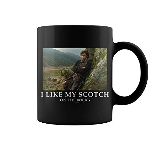 shenguang Outlander Jamie Fraser I Like My Scotch On The Rock Coffee Becher - 11Oz Black Gift For Friend TV Show Fans Parents Siblings von shenguang