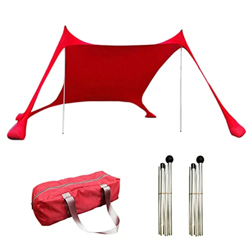 Lycra Schatten Zelt - 210 X 150 X 170cm Strandzelt Strandmuschel Beach StrandZelt Mit Sandsack Anchor Sonnensegel Sun Shelter UV-Schutz UPF 50+ Mit Sandsack Anker Für Strand Picknick Angeln Camping von shengyi