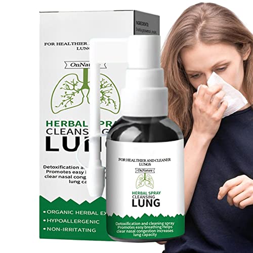 Shenrongtong Kräuter-Lungenspray - Safe Herbal Cleansing Lung Spray Atemerfrischungsspray | 20ml Lung Cleanse Nasenspray Feuchtigkeitsspendendes Halspflegespray von Shenrongtong