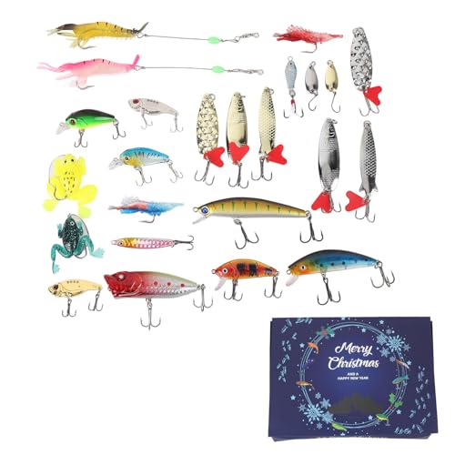 shenruifa 24 Tage Weihnachten Countdown Fischereiköder Tackle Kit Advent Kalender Köder Box Set für die Weihnachtsparty shenruifa 24 Tage Weihnachten Countdown Fischereiköder Tackle Kit Advent Kalender Köder Box Set für die Weihnachtsparty von shenruifa