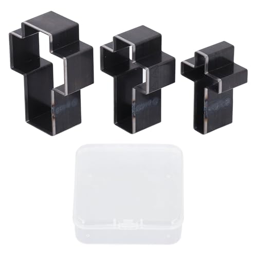 shenruifa 3pcs Gekreuzte Form Schnittstürme Gekreuzte Form Hohlpunschschneidemittel für Lederhandwerk 69 Mm 61 Mm 53 Mm Höhe von shenruifa