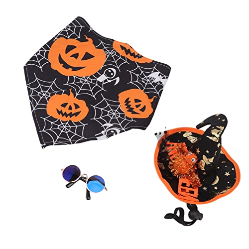 shenruifa 3pcs Halloween Haustierdekorationen Set Süßer Hund Halloween Kostüm Set für Hunde Katzen Welpen Kätzchen von shenruifa