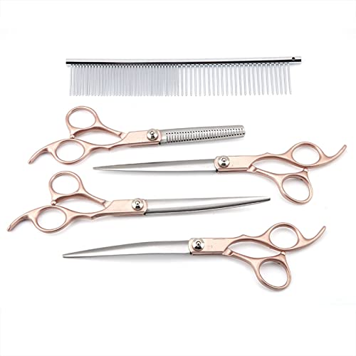 shenruifa 4PCS 7in Gold Griff Schere Profession Elle Haustier Pflege Friseur Scheren Set von shenruifa