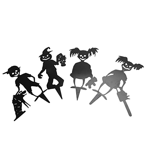 shenruifa 4PCS Halloween Gartenkunst, Süße Zombies Im Freien für Gespenststatuen für Home Lawn Yard Halloween Party von shenruifa