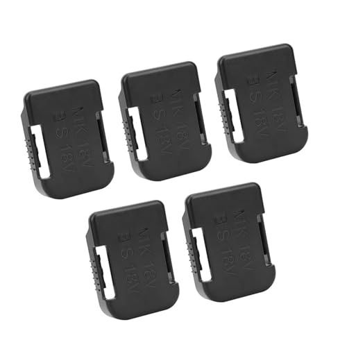 shenruifa 5pcs Lithium -Batterie -Speicherregal -Regal -Halterungs -Gürtelschlitz für 18 V Fixing -Geräte (Schwarz) von shenruifa