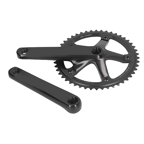 shenruifa Aluminiumlegierung 144 BCD 48T Single -Speed -Crankset Bike Kurbel Arm Bikes Kurbelarm Arm Set Schwarz von shenruifa