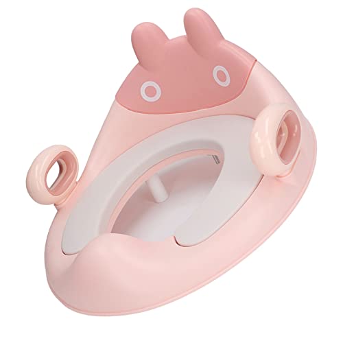 shenruifa Cartoon Unisex Baby Töpfchentraining Toilettensitz mit Weichem Kissengriff, Spritzwassergeschützter Kleinkind-Toilettensitz (Stil 3) von shenruifa