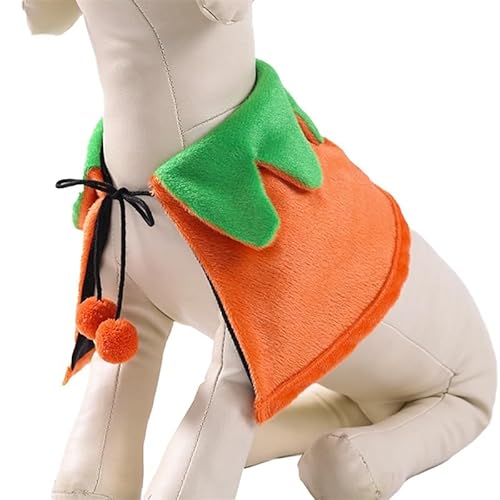 shenruifa Halloween Dog Reversible Kürbiskostüme Weich Warm Einstellbare Haustierkostüme für Cosplay -Partys Foto -Requisiten (S für Katzen und kleine bis mittlere Hunde) von shenruifa