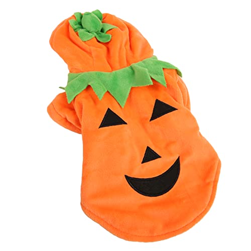 shenruifa Halloween Kürbishundkleidung süß Warmes Kostüm für Mittelgroßen Großen Hunden Winter Winter (M) von shenruifa
