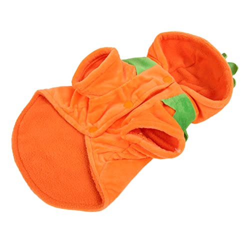 shenruifa Halloween Kürbishundkleidung süß Warmes Kostüm für Mittelgroßen Großen Hunden Winter Winter (XL) von shenruifa