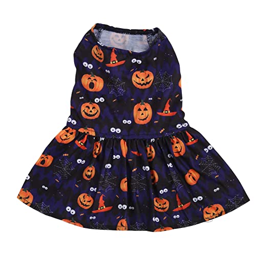 shenruifa Haustier -Halloween -Rock Süße Weiche Bequeme Dehnbare Modische Welpenkleidung für Kleine Hunde (M) von shenruifa