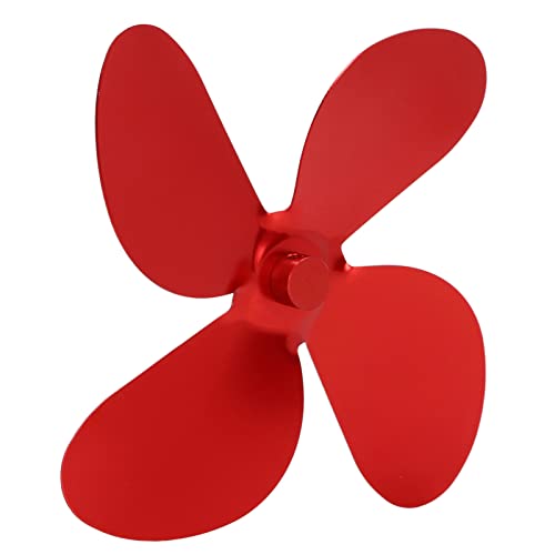 shenruifa Herd Lüfter Aluminiumlegierung 4 Blades Set Kit mit Sechskantschlüsselschraube Zum Ersatz (Rot) von shenruifa