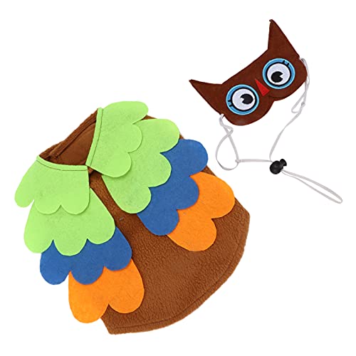 shenruifa Owl Halloween Weihnachten Haustier Kleidung Verkleiden Lustige Eigenartige Bequeme Welpenkostüm (M) von shenruifa
