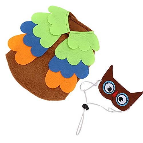 shenruifa Owl Halloween Weihnachten Haustier Kleidung Verkleiden Lustige Eigenartige Bequeme Welpenkostüm (S) von shenruifa