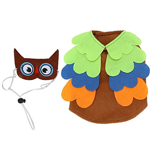 shenruifa Owl Halloween Weihnachten Haustier Kleidung Verkleiden Lustige Eigenartige Bequeme Welpenkostüm (XL) von shenruifa