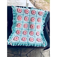Gehäkelte Rosen Decke Werfen Floral Afghan - Made Fresh After Sale von sherryann325