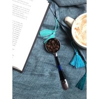 Hand Gewickelte Kaffeeschaufel Dünnes Blaues Linie Geschenk Hand Gewickelte Kaffeeschaufel Dünnes Blaues Linie Geschenk von shesacrafty1